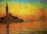 Venice Twilight Dusk by Claude Monet